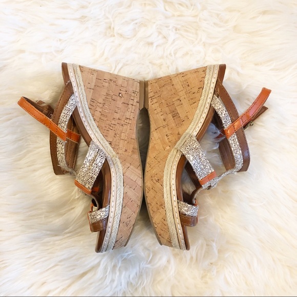 Lucky Brand Strappy Wedge Heels Size 6 - Picture 5 of 7